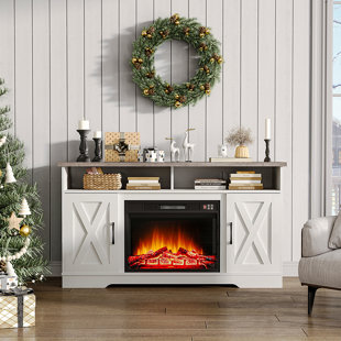 48 inch electric fireplace deals tv stand